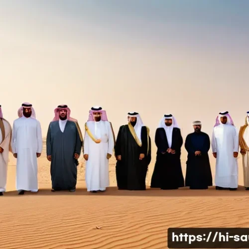 Home 28 사우디아라비아 역사상 주요 외교 사건 - **Prompt:** "A historical painting-style image depicting King Abdulaziz Ibn Saud, standing tall and ...