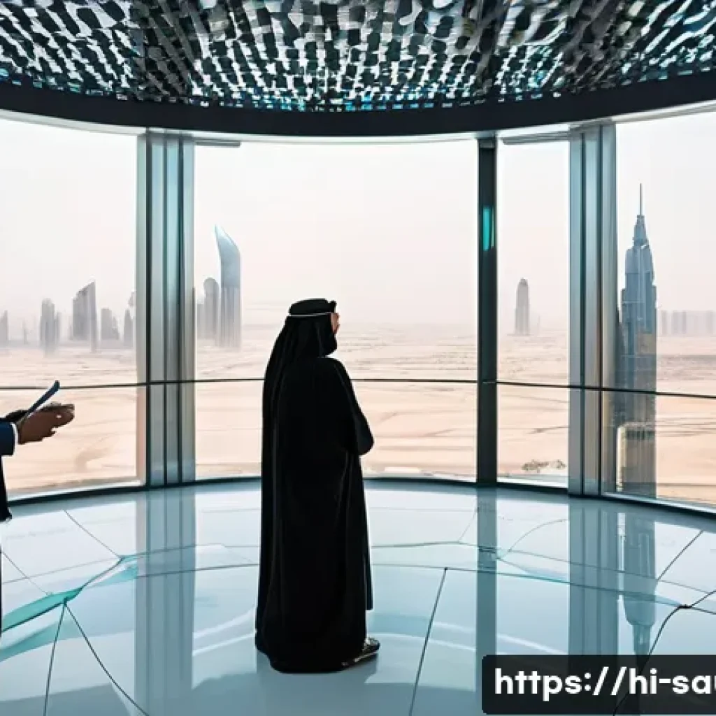 사우디아라비아 유명 인물  왕족 기업가 예술가 - **Prompt:** "A panoramic, wide-angle shot capturing the essence of Saudi Arabia's futuristic vision ...