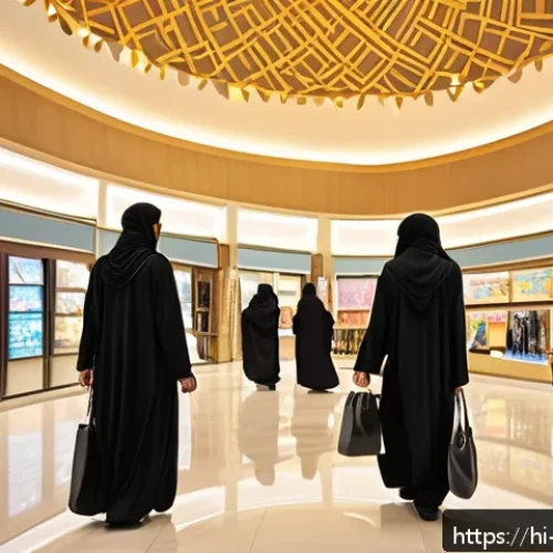 Home 30 사우디아라비아 쇼핑몰 추천 - A vibrant and modern shopping mall in Riyadh bustling with diverse visitors including families and f...
